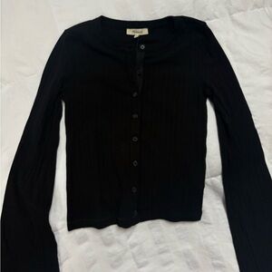 Madewell Classic Black Button-Down Top